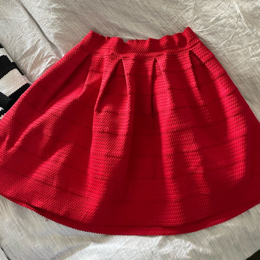 Red Express Bubble Skirt